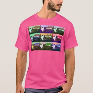 Cadillac in Warhol stijl T-shirt