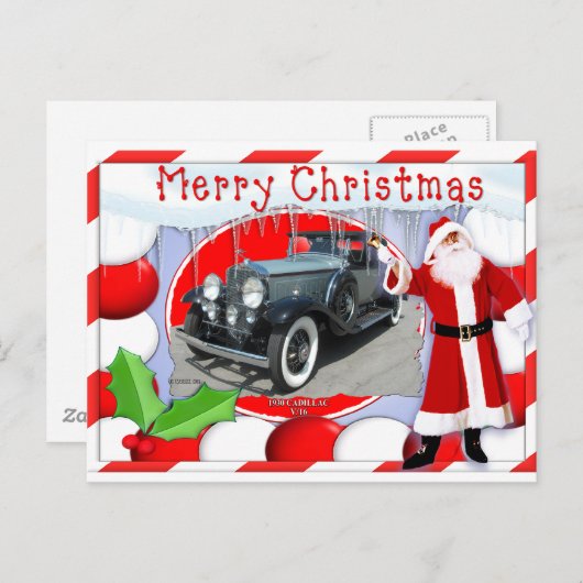 CADILLAC KERST KAART (Voorkant / Achterkant)