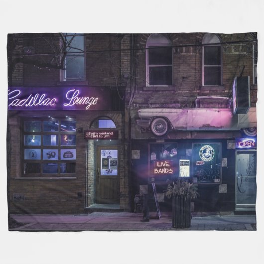 CADILLAC LOUNGE FLEECE DEKEN (Voorkant (Horizontaal))