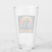 Cadillac Mountain Retro Turquoise Glas (Achterkant)