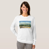 Cadillac Mt Summit Uitzicht van Bar Harbour 2 T-shirt (Voorkant volledig)