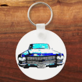 cadillac raggare - auto sleutelhanger (Voorkant)