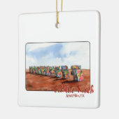 Cadillac Ranch, Amarillo, Texas Kerstversiering Keramisch Ornament (Links)