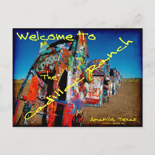 Cadillac Ranch Briefkaart (Voorkant)