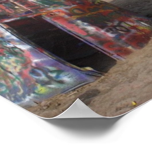 Cadillac Ranch Poster (Hoek)