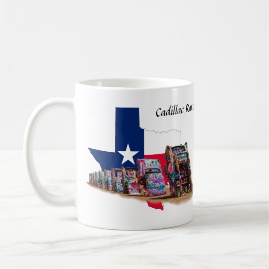 Cadillac Ranch, Texas State Outline, Mok (Links)