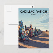 Cadillac Ranch Texas Travel Briefkaart (Voorkant / Achterkant)