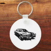 cadillac series deville eldorado sts klassiek zeld sleutelhanger (Voorkant)