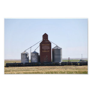 Cadillac SK Grain Elevator Foto Afdruk