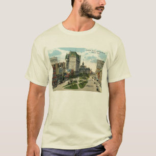 Cadillac Square, Detroit Michigan, 1915 T-shirt