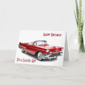 CADILLAC STYLE Birthday wil een CLASSIC GUY Kaart (Voorkant)