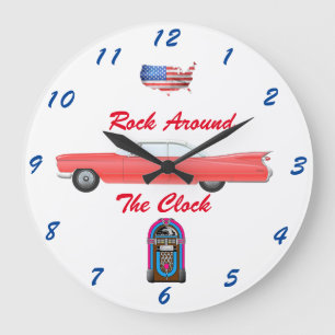 Cadillac Wall Clock uit 1950 Grote Klok