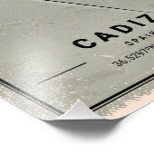 Cadiz map print poster canvas | Spain (Coin)