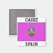 Cadiz Spain Magneet (Voorkant / Achterkant)