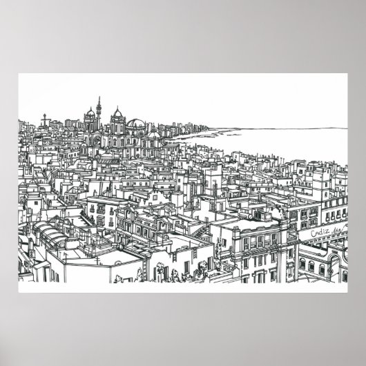 Cadiz Spain Poster (Voorkant)