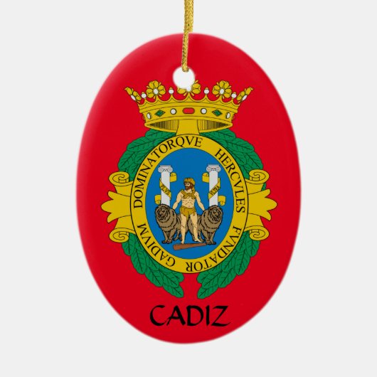 Cadiz*, Spanje kerstversiering Keramisch Ornament (Voorkant)