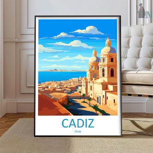 Cadiz Voyage Impression Art Mural Cadiz Décoration