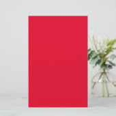 Cadmium Red Solid Color Briefpapier (Staand voorkant)