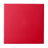 Cadmium Red Solid Color Tegeltje (Voorkant)
