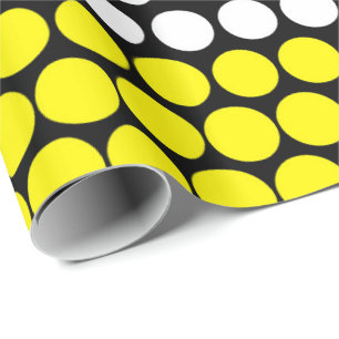 Cadmium Yellow and White Polka Dot Cadeaupapier