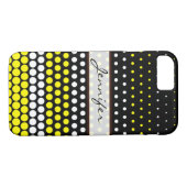 Cadmium Yellow and White Polka Dot Case-Mate iPhone Case (Achterkant (Horizontaal))