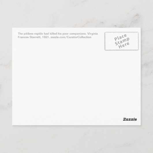 Cadmus en Dragon Briefkaart (Achterkant)