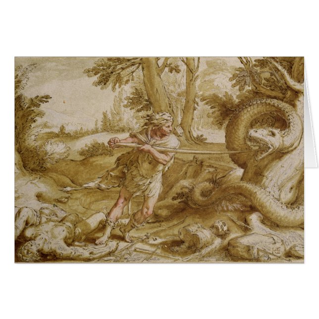 Cadmus environ pour attaquer un dragon (Devant horizontal)