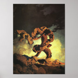 Cadmus Sowing the Dragon's Teeth, Maxfield Parrish Poster