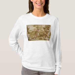 Cadmus staat op het punt een draak aan te vallen t-shirt