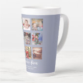 CADOFO'S OMA EN OPA FOTOCOLLAGE GIFTS - Stofblauw Latte Mok (Rechterhoek)