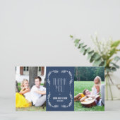 Cadrage Feuille Mariage Merci Cartes Marine (Debout devant)