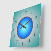 Cadran Aqua/Bleu/Vert > Horloge Murale (Angle)