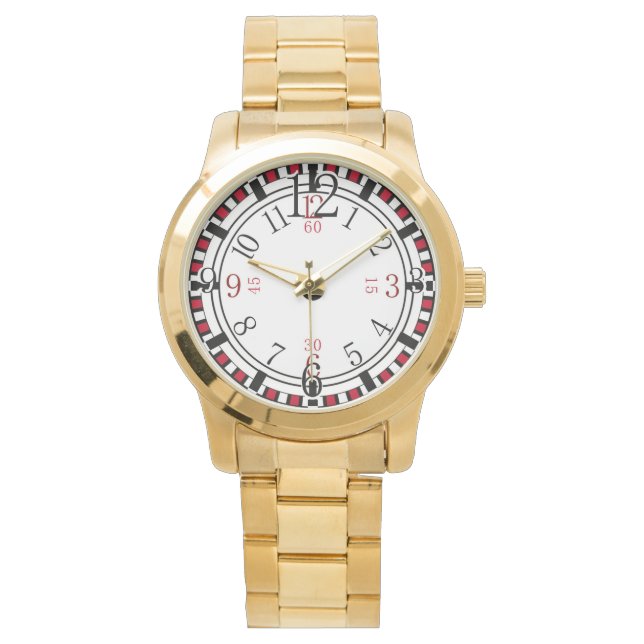 cadran de montre simple avec différentes couleurs (devant)