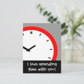 Cadran d'horloge de carte postale Passer du temps (Debout devant)