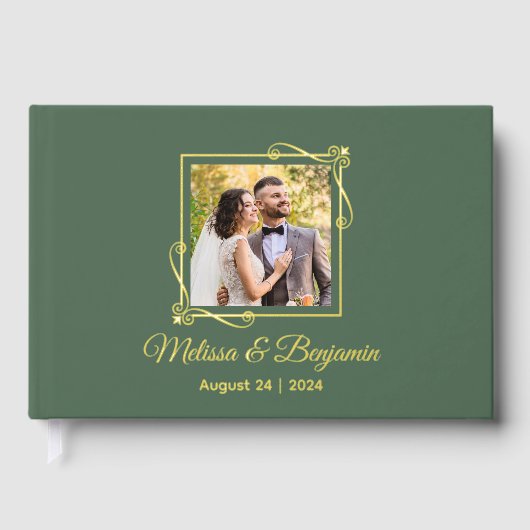 Cadre à huile d'or sur Mariage vert (Recto)