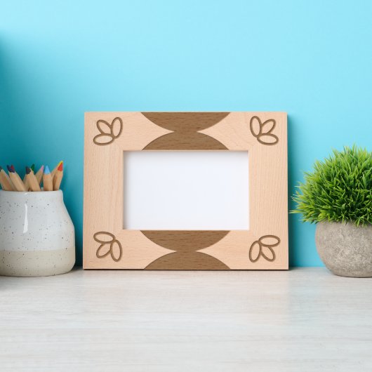 Cadre ajusté - Feuilles et demi-cercles (Recto)