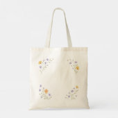 Cadre aquarelle avec sac Fourre-tout Fleur sauvage (Dos)