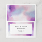 Cadre Aquarellé - Invitation Lavande (Extérieur déplié)