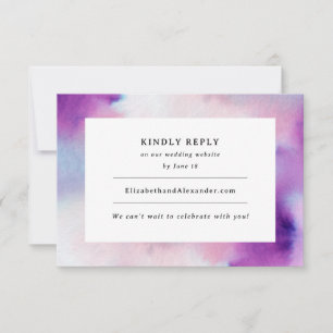 Cadre Aquarellé - Invitation Lavande