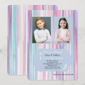 Cadre aquarelle Invitation religieuse (Devant / Derrière)