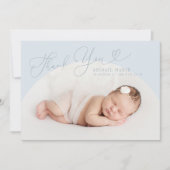 Cadre Arc Bleu Merci Votre Faire-part de naissance (Devant)