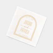 Cadre Arc Moderne Personnalisé Nom et Mariage Date (Gauche)