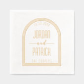 Cadre Arc Moderne Personnalisé Nom et Mariage Date (Recto)