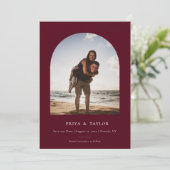 Cadre Arc Moderne Plat Enregistrer Le Carte photo  (Debout devant)