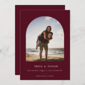 Cadre Arc Moderne Plat Enregistrer Le Carte photo (Devant / Derrière)