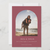 Cadre Arc Moderne Plat Enregistrer Le Carte photo  (Devant)