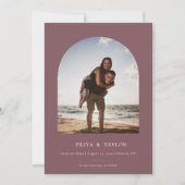 Cadre Arc Moderne Plat Enregistrer Le Carte photo (Devant)