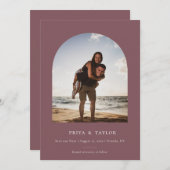 Cadre Arc Moderne Plat Enregistrer Le Carte photo (Devant / Derrière)