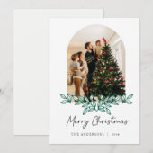 Cadre Arch de Noël Famille Cartes photos (Devant / Derrière)