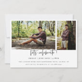 Cadre Arché Diplômé Scripté 4 Photo Invitation (Dos)